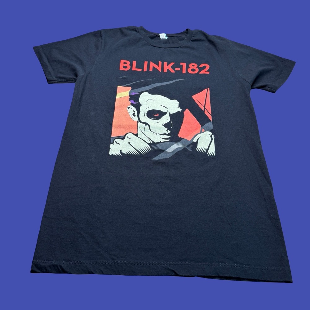 Blink 182 Band T Shirt Small Black Graphic Pop Punk Rock Music Pacific